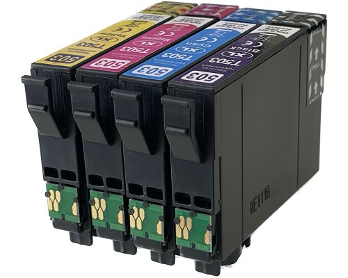 Kompatibel mit EPSON 503XL Druckerpatronen Multipack jetzt kaufen 13,2 ml + 3 x 10,2 ml (schwarz, cyan, magenta, gelb) von TONERDUMPING