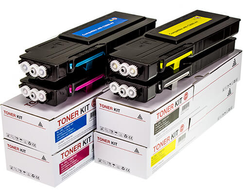 Kompatibel mit Dell 593-BBBU / 593-BBBR / 593-BBBS / 593-BBBT Toner Multipack 1x Cyan, 1x Magenta, 1x Gelb, 1x Schwarz [modell] von TONERDUMPING