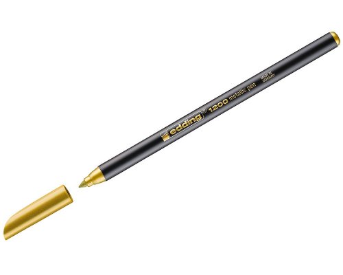 Fasermaler edding 1200 metallic pen, 1-3 mm, Rundspitze, gold