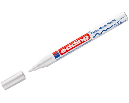 Glanzlack-Marker Edding 751, 1-2 mm, Rundspitze, weiß