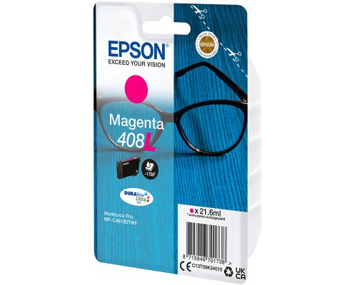 EPSON 408L Original-Druckerpatrone C13T09K34010 jetzt kaufen 21,6 ml, 1700 Seiten, magenta