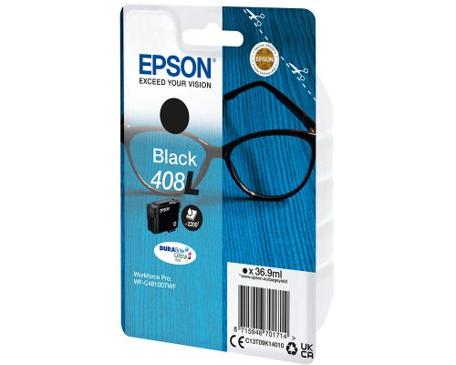EPSON 408L Original-Druckerpatrone C13T09K14010 jetzt kaufen 36,9 ml, 2200 Seiten, schwarz
