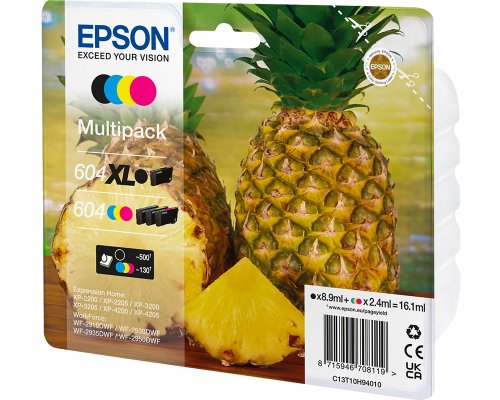 Epson 604/ 604XL Original-Tinten Multipack jetzt kaufen schwarz, cyan, magenta, gelb