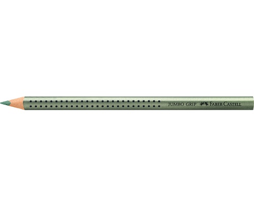 Faber-Castell Jumbo-Buntstift GRIP, metallic, grün