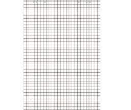 5 Flipchartblöcke a 20 Blatt. Kariert HF. 68 x 99 cm.