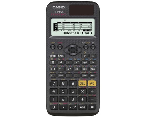 Casio FX-87DE X Schulrechner batterie- und solarbetrieben mit 593 Funktionen