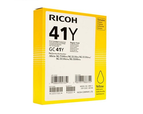 Original Ricoh-Gelkartusche GC-41Y/ 405764 [modell] (2.200 Seiten) Gelb