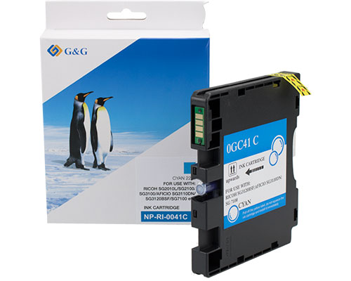 Kompatibel mit Ricoh GC41C/ 405766 XL-Druckerpatrone Cyan jetzt kaufen - Marke: G&G