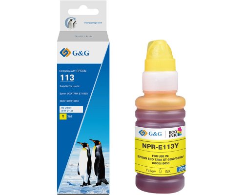 Kompatible Tinte als Ersatz für Epson 113 Gelb jetzt kaufen - Marke: G&G