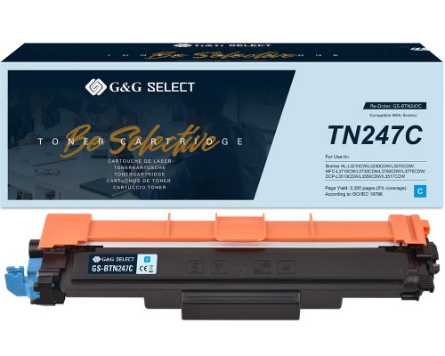 Kompatibel mit Brother TN-247C Premium-Toner Cyan jetzt kaufen - Marke: G&G Select