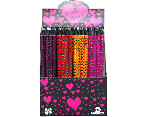 Spirit Bleistift Sweet Heart, HB, Schwarzes Holz