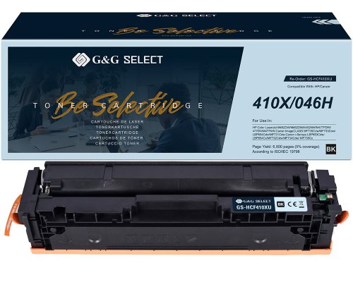 Kompatibel mit HP 410X / CF410X, Canon 046H XL-Premium Toner Schwarz jetzt kaufen - Marke: G&G Select