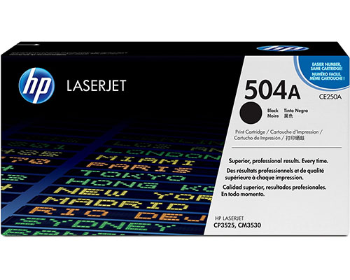 HP 504A / CE250A Originaltoner Schwarz jetzt kaufen