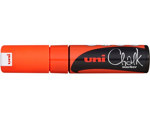 Kreidemarker uni Chalk PWE-8K, Keilspitze, orange