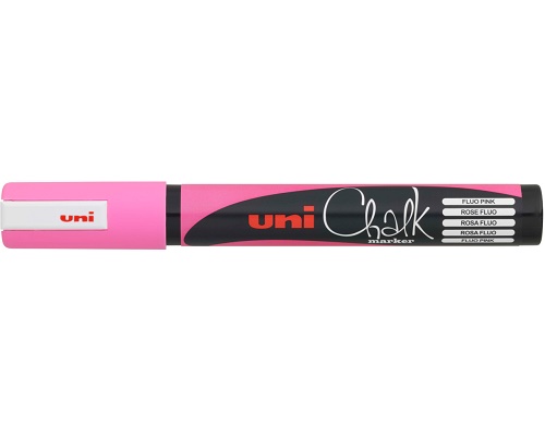 Kreidemarker uni Chalk PWE-5M, Rundspitze, pink