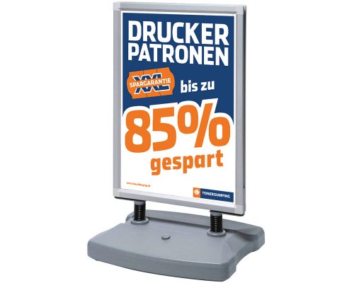 jansendisplay Kundenstopper für DIN-A1-Plakate windsicher