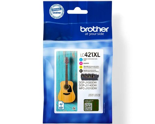 Brother LC-421XLVAL Original-Tinte jetzt kaufen (500 Seiten) XL-Value Pack (schwarz, cyan, magenta, gelb)