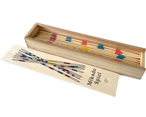 Mikado Spiel aus Holz (41 Stäbchen in Schiebeholzpackung)