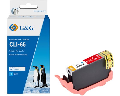 Kompatibel mit Canon CLI-65C Druckerpatrone jetzt kaufen (12,7 ml) cyan - Marke: G&G