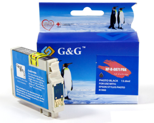 Kompatibel mit Epson T0871 Druckerpatrone Schwarz [modell] - Marke: G&G