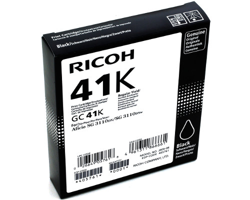 Original Ricoh-Gelkartusche GC-41K/ 405761 [modell] (2.500 Seiten) Schwarz