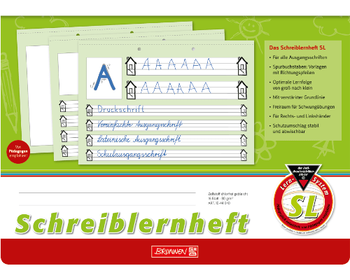 Schreiblernheft A4 quer 16 Blatt Lineatur SL liniert