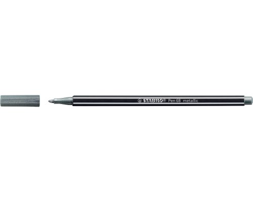 STABILO Pen 68 Filzstift - metallic silber - 68/805