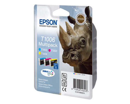 Epson-OriginalT1006 DURABrite Ultra Ink (3 x 11,1 ml Cyan, Magenta, Gelb) jetzt kaufen