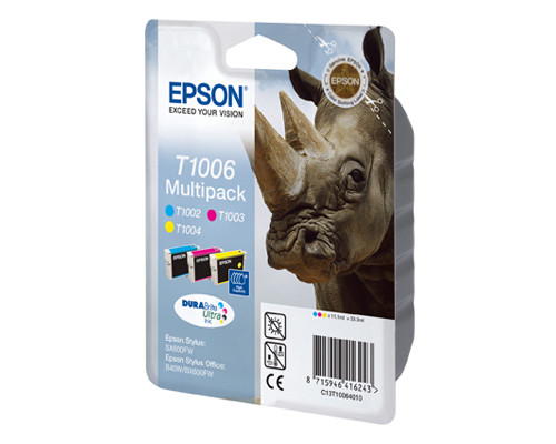 Epson-OriginalT1006 DURABrite Ultra Ink (3 x 11,1 ml Cyan, Magenta, Gelb) jetzt kaufen