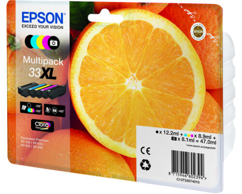 Epson 33XL Multipack (T3357 - Epson Orangen Tinten) jetzt kaufen