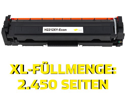 Kompatibel mit HP 207X / W2212X XL-Toner jetzt kaufen Gelb von TONERDUMPING (mit Chip, ohne Füllstandsanzeige)