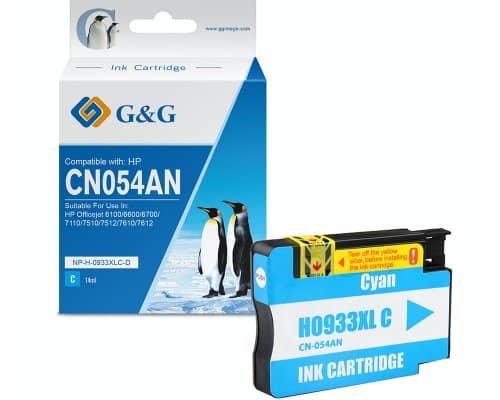 Kompatibel mit HP 933XL/ CN054AE XL-Druckerpatrone Cyan jetzt kaufen - Marke: G&G