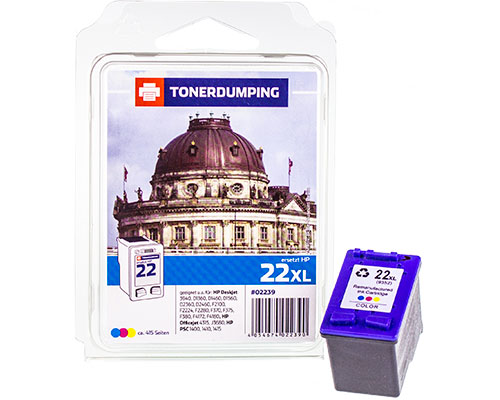 Kompatibel mit HP 22XL/ C9352CE XL-Druckerpatrone Color [modell] von TONERDUMPING