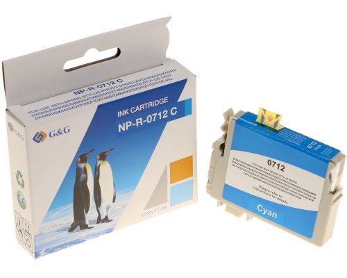 Kompatibel mit Epson T0712/ C13T07124012 Druckerpatrone Cyan jetzt kaufen - Marke: G&G