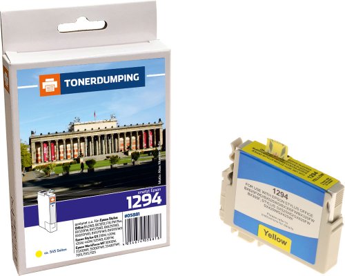 Kompatibel mit Epson T1294 Druckerpatrone Gelb jetzt kaufen von TONERDUMPING