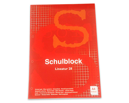 Schulblock A4 50 Bl. kariert/ Lin. 28 FSC Mix