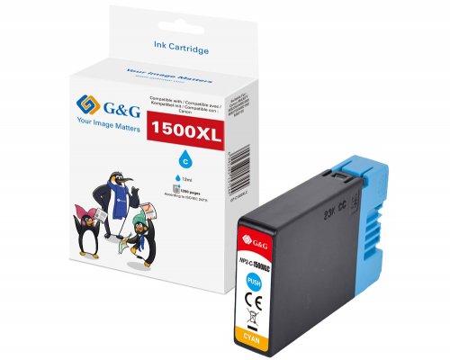 Kompatibel mit Canon PGI-1500XLC/ 9229B001 XL-Druckerpatrone Cyan jetzt kaufen - Marke: G&G