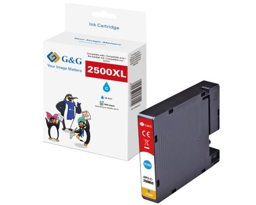 Kompatibel mit Canon PGI-2500XLC/ 9265B001 XL-Druckerpatrone Cyan jetzt kaufen - Marke: G&G