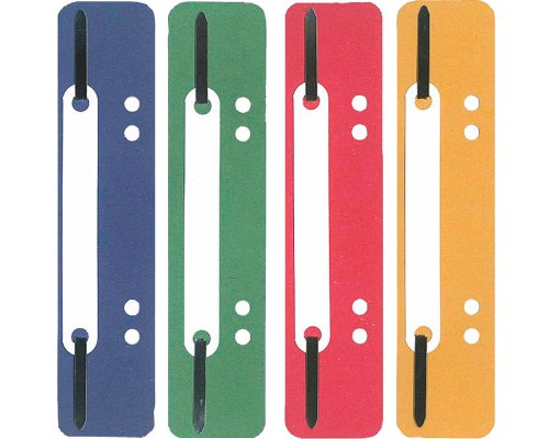 100 Aktendulli/ Heftstreifen aus Karton (25 x blau, 25 x rot, 25 x grün, 25 x Gelb)