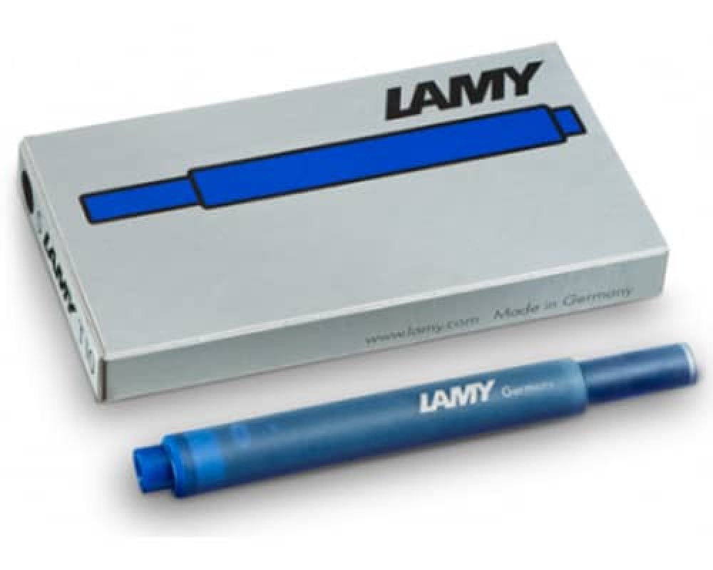 5 LAMY Tintenpatronen T10 blau