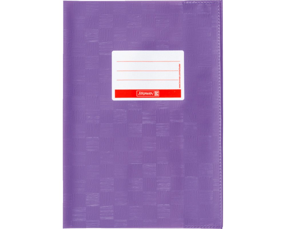 Brunnen Heftumschlag, Hefthülle A4, violett gedeckt