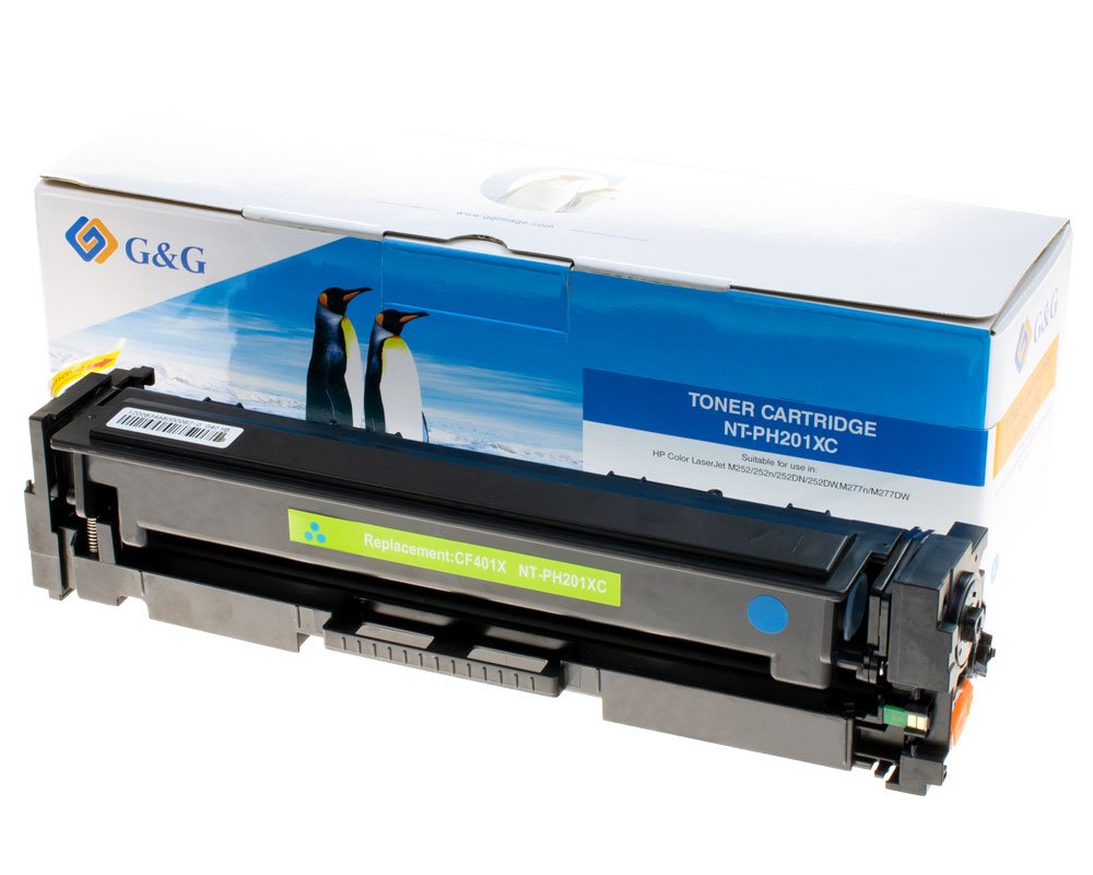 Kompatibel mit HP 201X / CF401X Toner Cyan [modell] - Marke: G&G