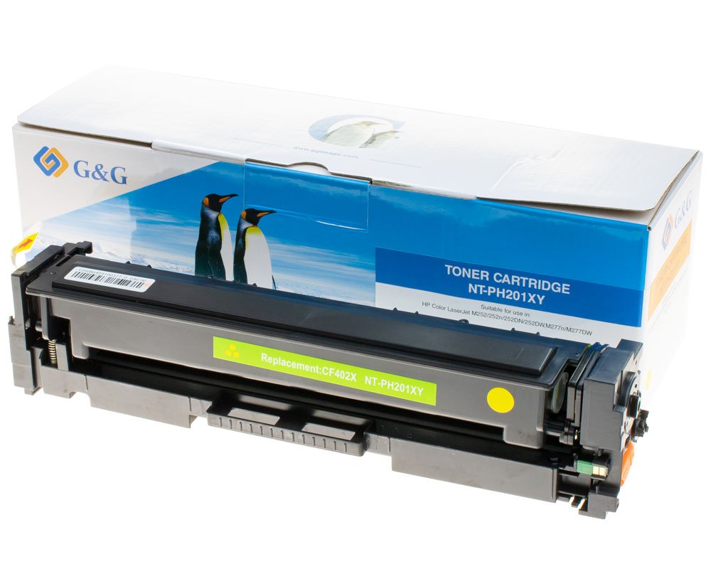 Kompatibel mit HP 201X / CF402X Toner Gelb [modell] - Marke: G&G