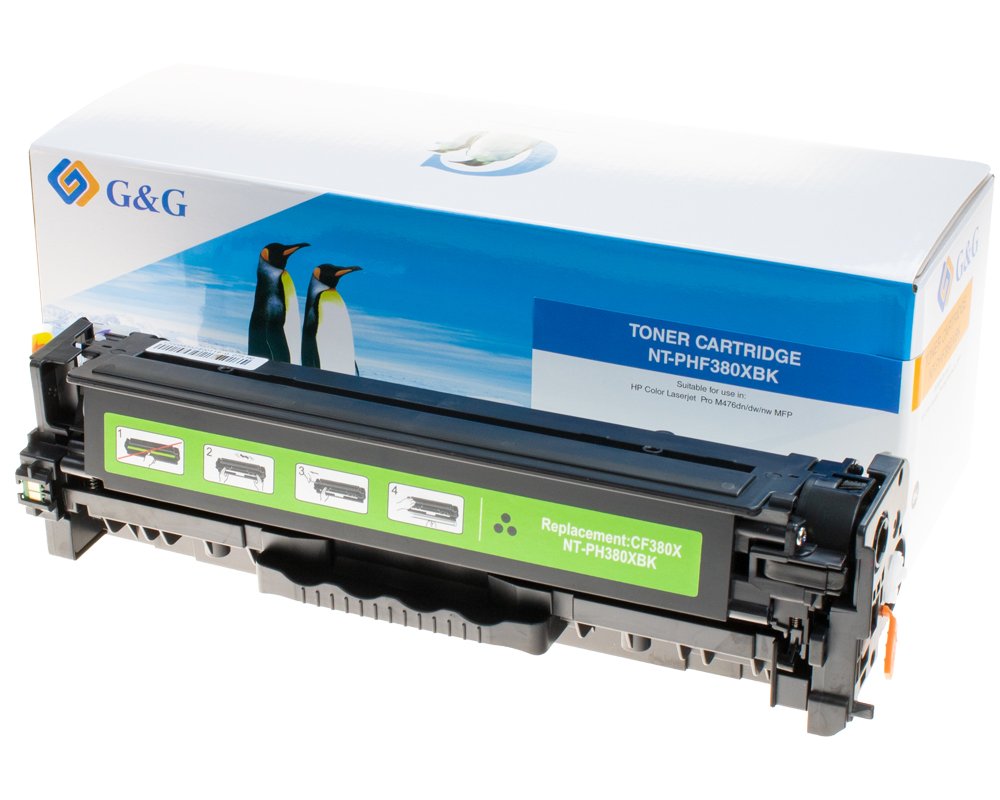 Kompatibel mit HP 312X / CF380X XL/Toner Schwarz [modell] - Marke: G&G