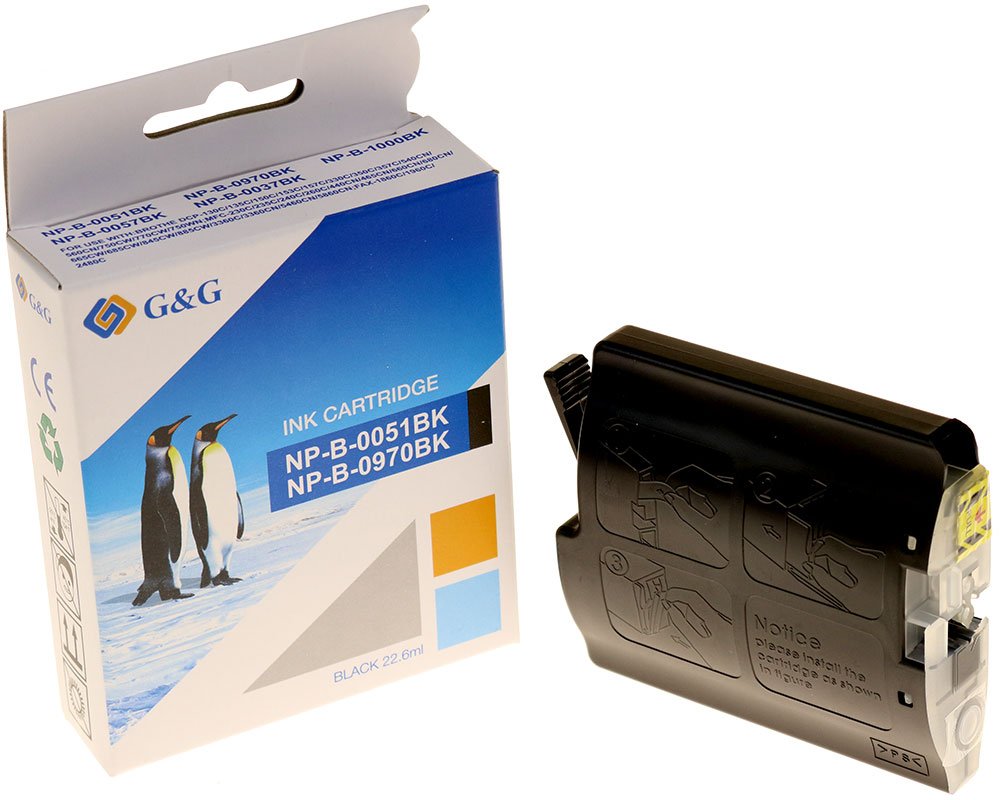 Kompatibel mit Brother LC-970BK/ LC1000BK Druckerpatrone Schwarz [modell] - Marke: G&G