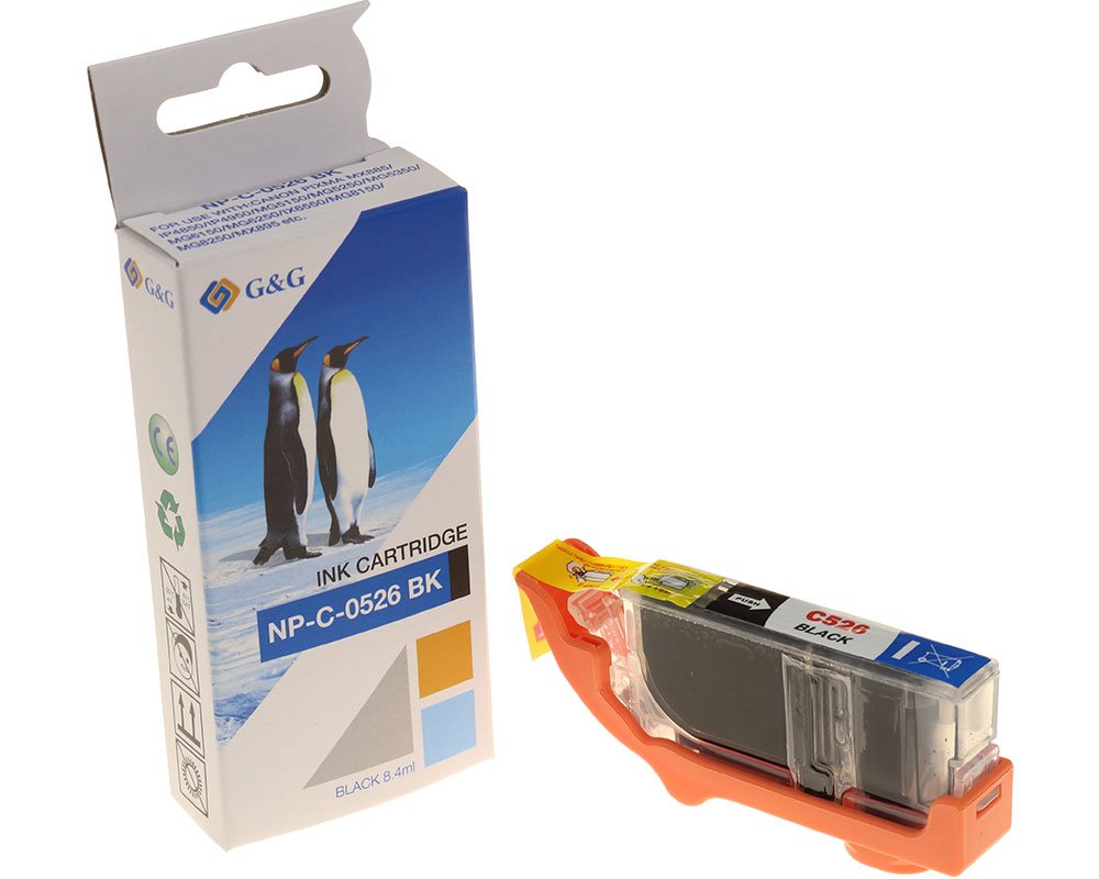 Kompatibel mit Canon CLI-526BK/ 4540B001 Druckerpatrone Fotoschwarz [modell] - Marke: G&G