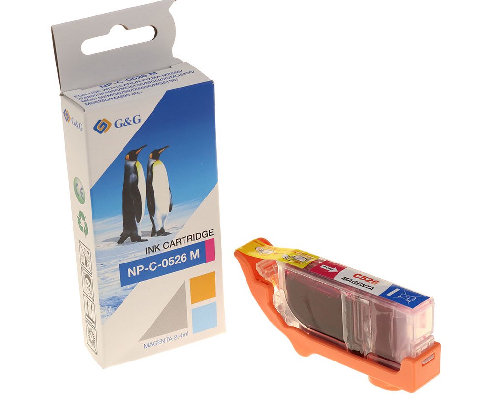 Kompatibel mit Canon CLI-526M/ 4542B001 Druckerpatrone Magenta [modell] - Marke: G&G