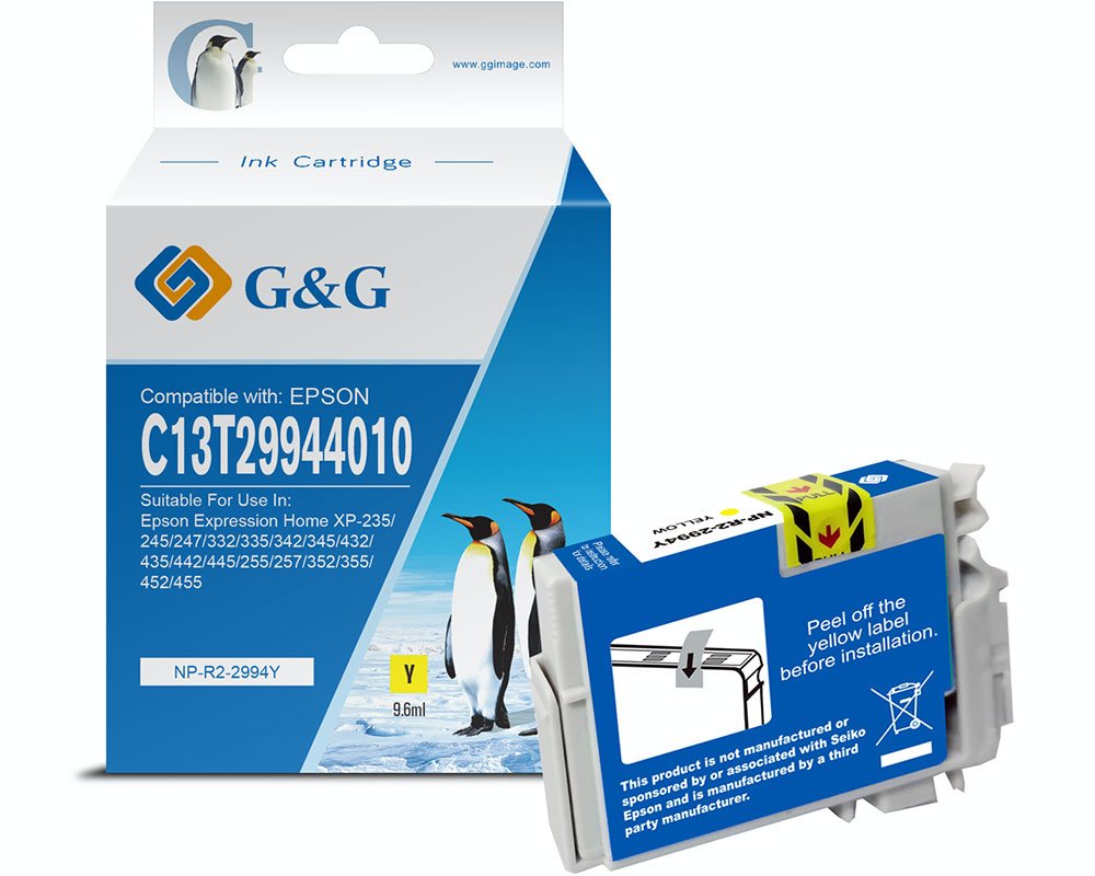 Kompatibel mit Epson 29XL/ T2994/ C13T29944012 XL-Druckerpatrone Gelb [modell] - Marke: G&G