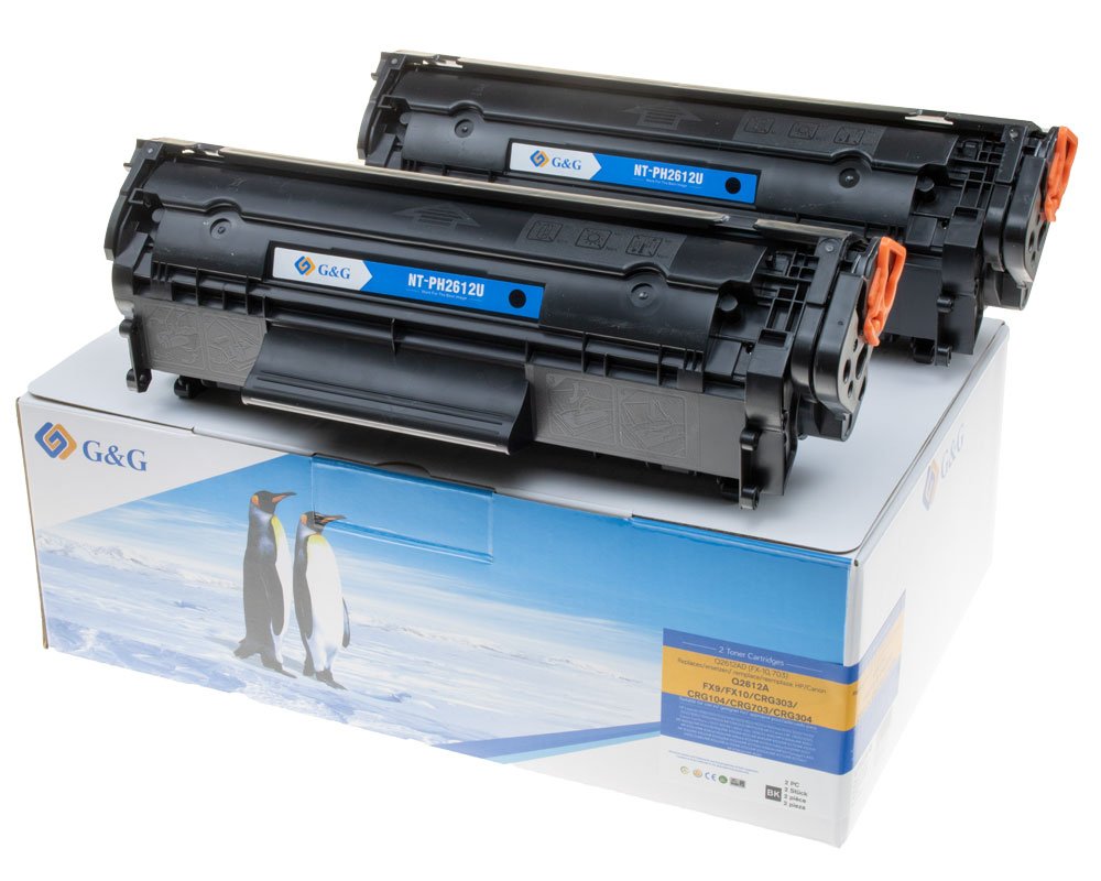 Kompatibel mit HP 12AD/ Canon FX-10/ 703 Toner Doppelpack [modell] - Marke: G&G