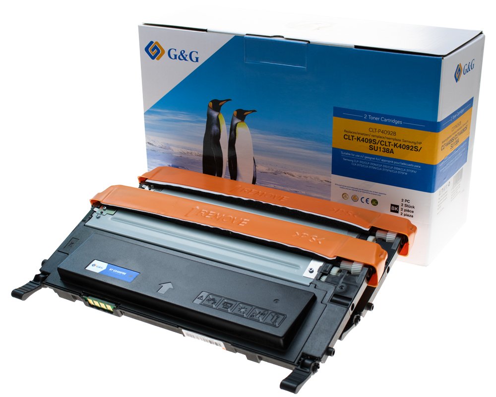 Kompatibel mit Samsung P4092B/ HP SU391A Toner Doppelpack: 2x Schwarz [modell] - Marke: G&G